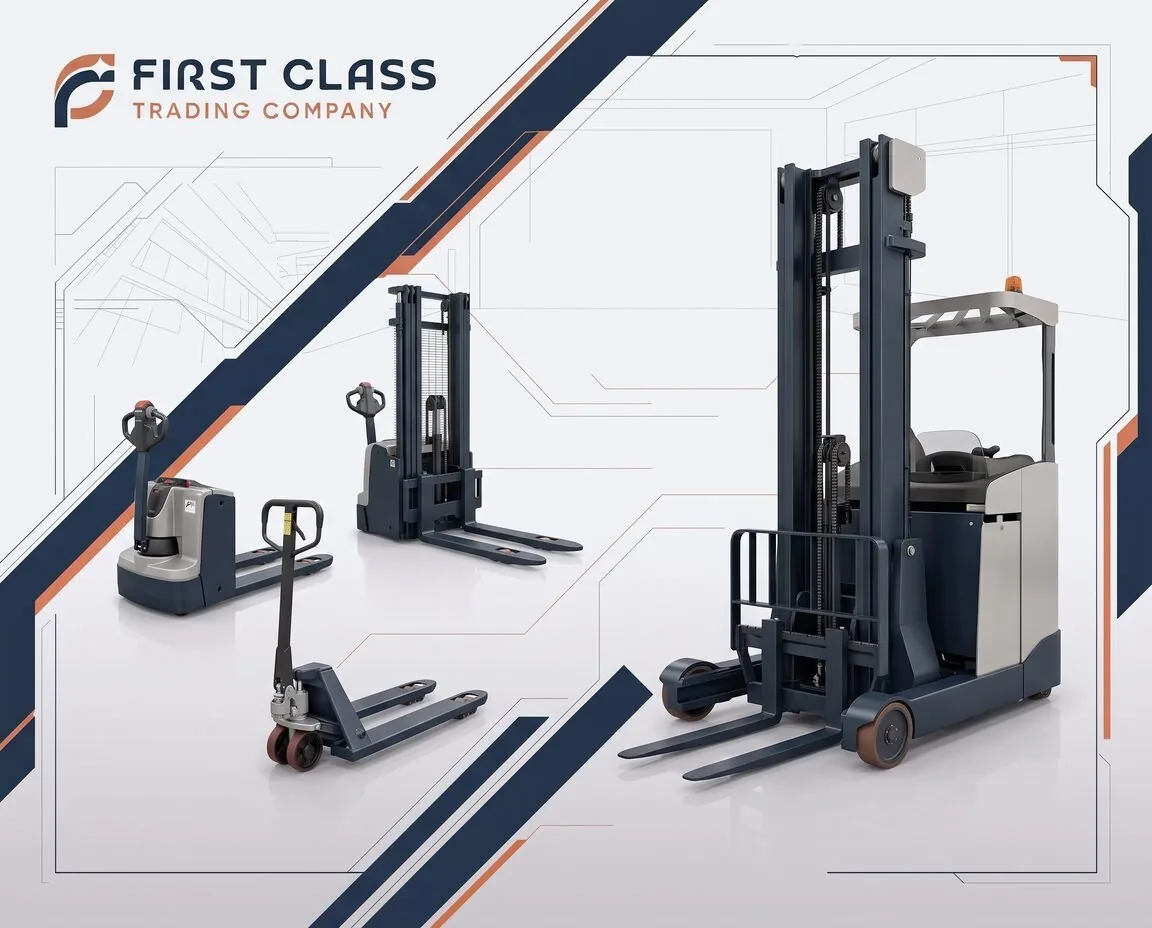 96036-pallet-trucks-and-stackers Pallet Trucks and Stackers representative image for pallet trucks and stackers for pallet movement and stacking.