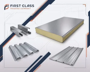 Decking Sheets, Purlins and Sandwich Panels representative image for decking sheets, purlins and sandwich panels for construction decking and roofing procurement.